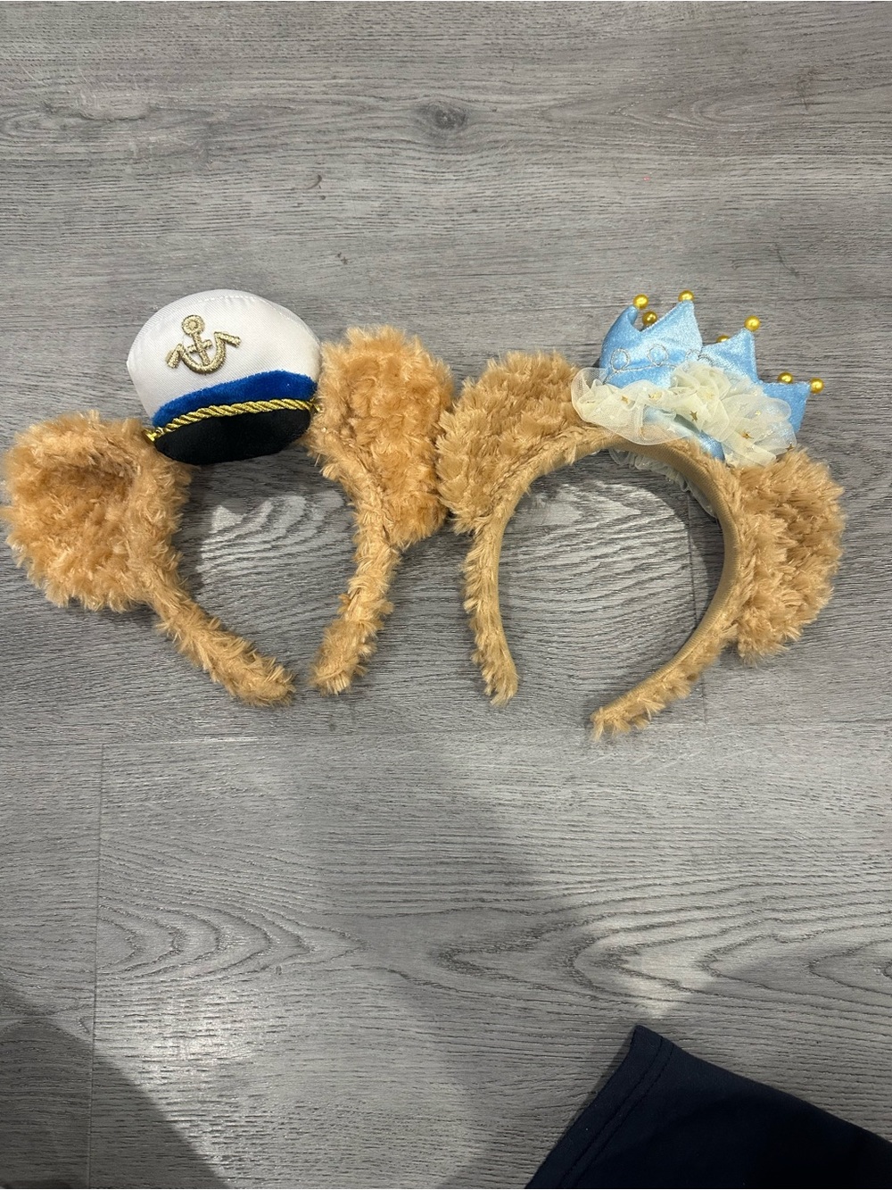 Disney Duffy Plush Ear Headbands with Sailor Hat and Blue Crown